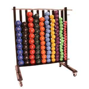  Coaches Choice Aerobic Dumbbell Storage Rack with 114 