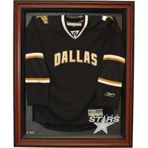  Dallas Stars Cabinet Style Jersey Display, Brown Sports 