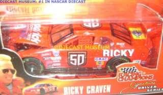 RICKY CRAVEN #50 50TH NASCAR SIGNATURE DRIVER SERIES HO  