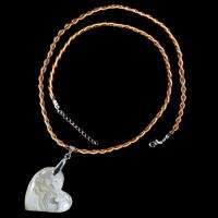 Mexican Crazy Lace Agate Pendant Necklace N0085  