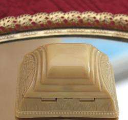 Antique Art Nouveau Celluloid RING BOX Fabulous Jewelry Lovely Trinket 