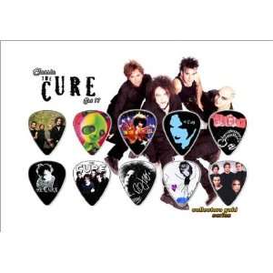  Cure (the) Premium Celluloid Guitar Picks Display Classic 