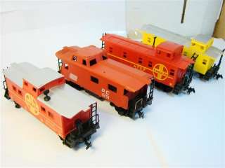 SMALL HO scale model train cars railroad railway caboose passenger 