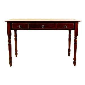   Chestnut Finish Hamilton Desk with Turned Legs Furniture & Decor