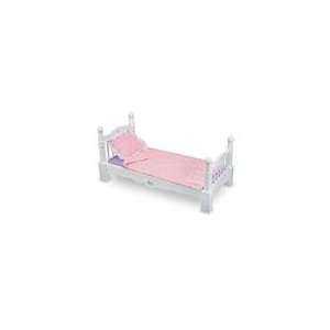    Melissa & Doug Deluxe Wooden Doll Furniture   Bed Toys & Games