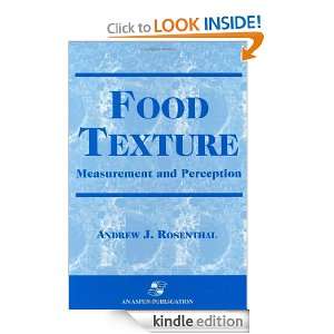  Texture Measurement and Perception (Chapman and Hall Food Science 