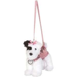  Poochie & Co. Plush Sequin Schnapps Dog Purse PINK Toys & Games