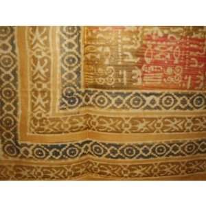  Cotton Dabu Brush Print Tapestry