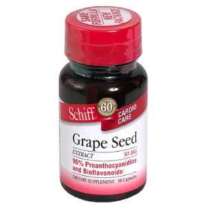  Schiff Grape Seed Extract, 60 mg, Capsules, 30 capsules 