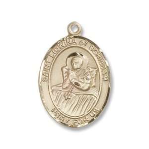  14K Gold St. Lidwina of Schiedam Medal Jewelry