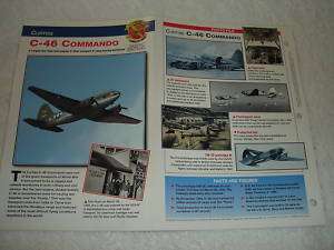 CURTISS C 46 COMMANDO Airplane Picture Booklet Brochure  