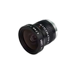  2mm F1.6 C C Mount Lens, Fixed Focus, W/Locking Screw