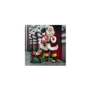   Firehouse Mascot Santa Christmas Figure with Dalmat