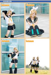 VOCALOID Kagamine Rin Short Cute Full Party Customs Cosplay wig G22 