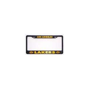   Angeles Lakers Black Metal License Plate Frame with Free Lakers Magnet