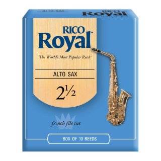 Rico Royal Alto Sax Reeds, Strength 2.5, 10 pack