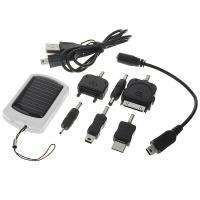 Portable LED Light Solar Power Battery Charger w/ Cell phone Adapter 