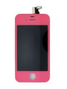 Pink iPhone 4 Lcd Screen Touch Back Cover Housing Kits  