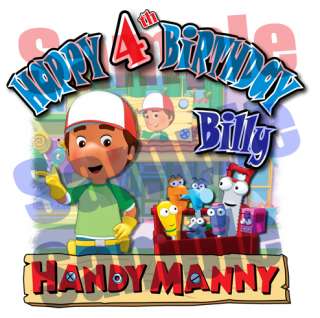 Handy Manny Personalized Custom Birthday Shirt Name,AGE  