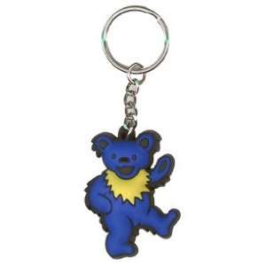  Grateful Dead   Blue Dancing Bear   Rubber Keychain 