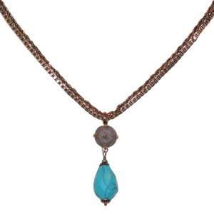  Satellite Turquoise on Copper Pendant Jewelry