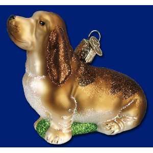  BASSET HOUND DOG Ornament Old World Christmas NEW