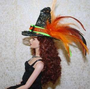 Mini Salem Witch Hat Fits Barbie Tyler Gene Sydney Doll  