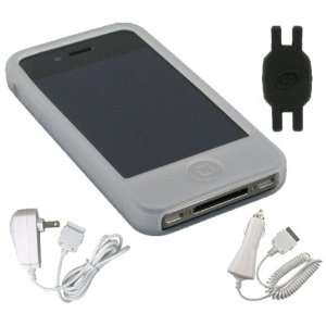  iPhone 4 4th Generation bundled with Car and Travel Wall Chargers 