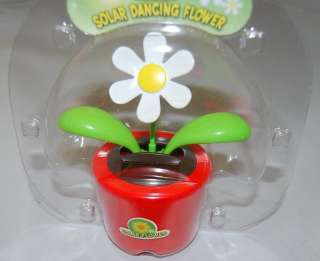Solar Dancing Daisy Flower ~ Red ~ CUTE ~ Great Gift  