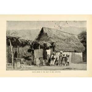  1901 Halftone Print Native Hut Santo Domingo Dominican Republic 