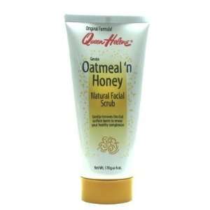 Queen Helene Oatmeal N Honey Natural Facial Scrub 6 oz. Tube (3 Pack 
