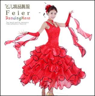   Flamenco Latin Ballroom Dance Dress performance dress #S8002  