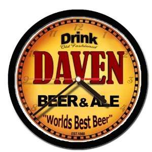  DAVEN beer ale wall clock 