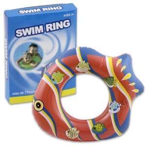  Fish Shape Swim Ring 1 Piece 26.75 Case Pack 36   Sports 