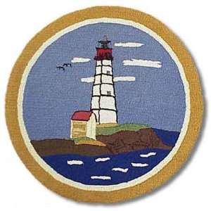  Patch Magic Lighthouse By Bay Round Rug, 36 Inch Diameter 