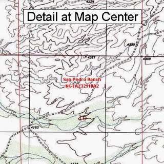  USGS Topographic Quadrangle Map   San Pedro Ranch, Arizona 