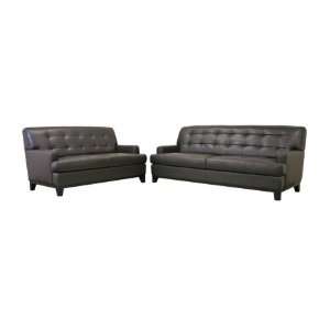  1287 206 Adair Series Brown Leather Modern Sofa