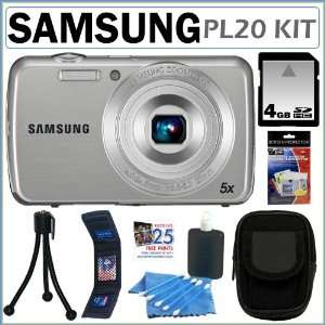  Samsung PL20 14MP Wide Angle HD Digital Camera in Silver 