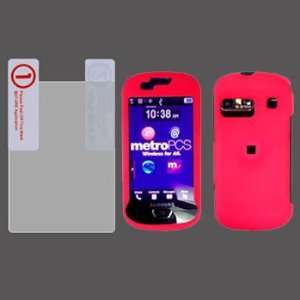  Samsung Craft R900 Hot Pink Rubberrized HARD Protector 