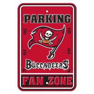 BSS   Tampa Bay Buccaneers NFL Plastic Parking Sign (Fan Zone) (12 x 