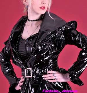 Sexy Goth Punk PVC Dark Queen Costume Dress @as61  