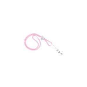  Pink Optibraid Awareness Lanyard with Diamond Slider Pink 