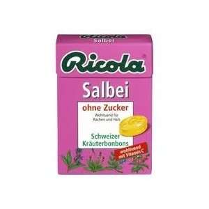  Ricola Sugar Free Salvia (Salbei) Cough Drops (Pack of 2 
