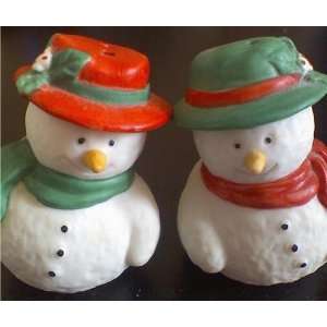  Snowmen Salt and Pepper Shakers 