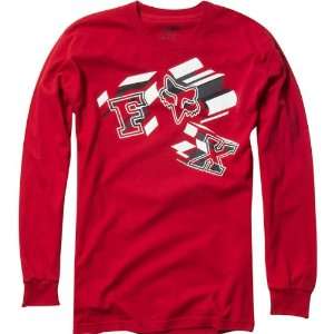  Fox Racing Deactivate L/S Tee [Red] S Red Small 