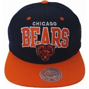  Chicago Bears Mitchell & Ness Snapback Cap Hat Block 