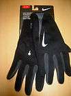 Nike sz L/G Womens Thermal Running Gloves NEW 9331009 079 Black w 