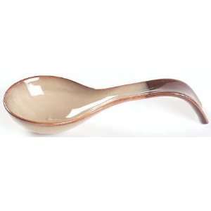  Sango Nova Brown Spoon Rest/Holder (Holds 1 Spoon), Fine 