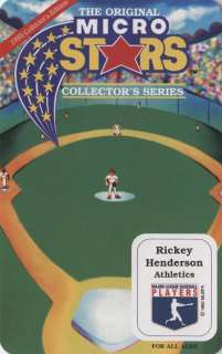 1995 Micro Stars Collectors Series Rickey Henderson MLB Creative 