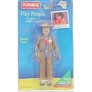   Play People Dollhouse Dad Father Sheriff Poseable Figure 1995 hasbro